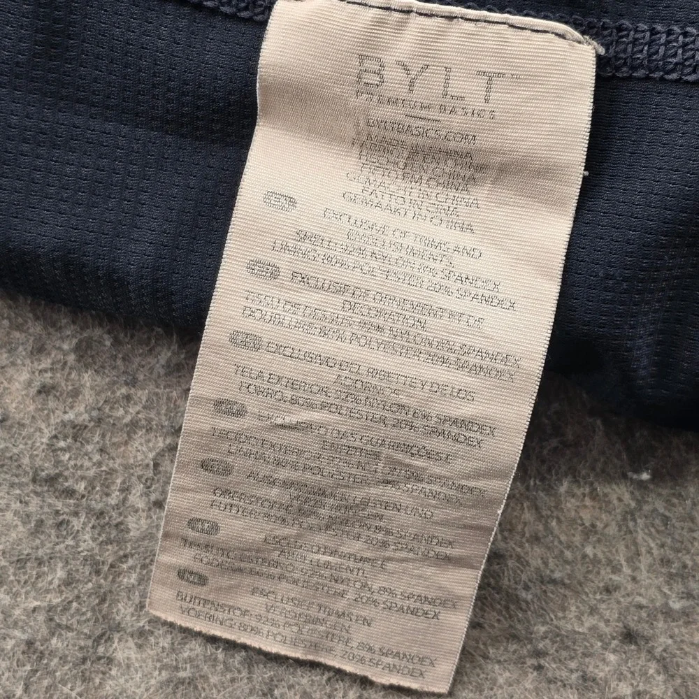 BYLT Performance Shorts Mens XXL Navy Blue Lined Athletic Training